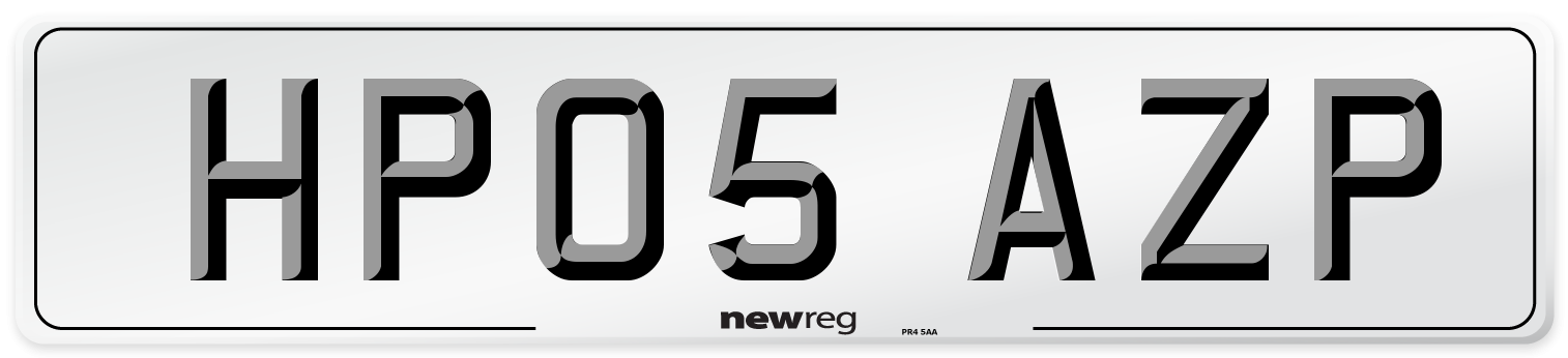 HP05 AZP Number Plate from New Reg